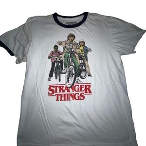 Stranger Things Netflix Men’s Graphic Tee Short Sleeve Size Large 100% Cotton